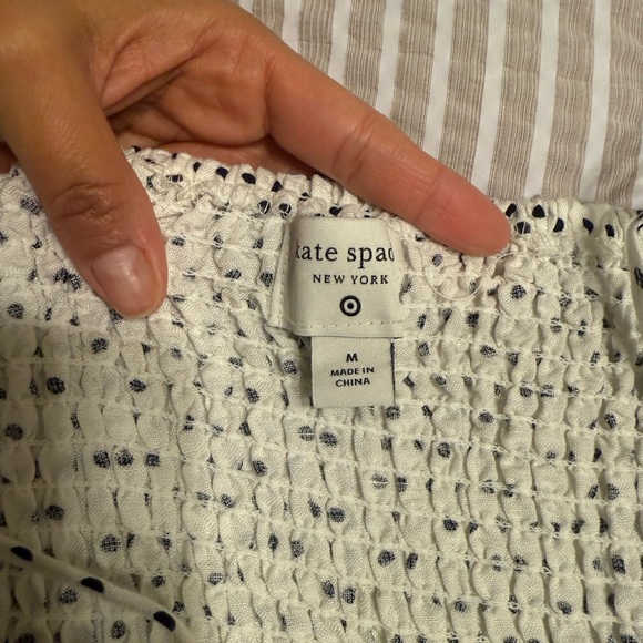 Kate Spade White and Black Polka Dot Midi Dress - Picture 5 of 7